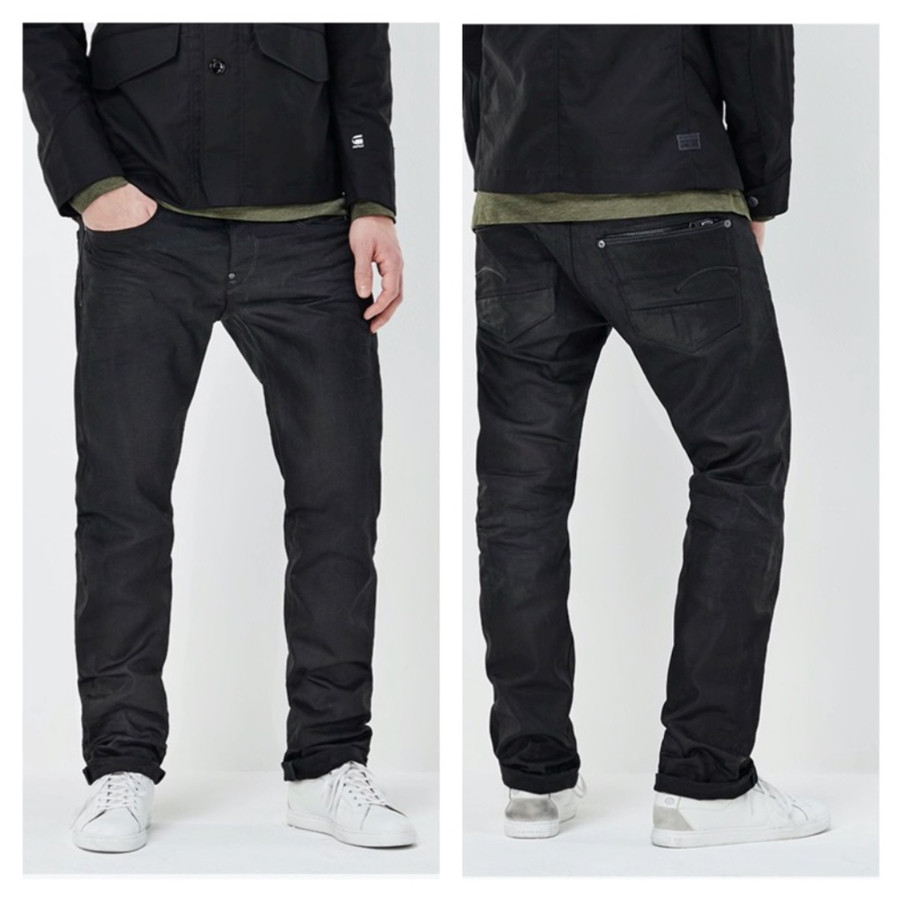 G-Star Raw Attac Black Straight Slim Jean